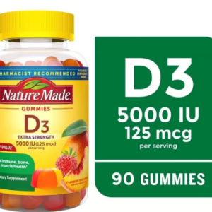 Vitamina D3 Extra Fuerte 5000 UI (125 mcg)