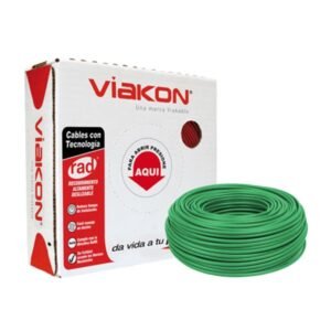 Cable de cobre THHN #14 verde caja 100 mts