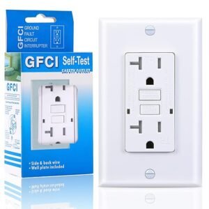 3GRACE Tomacorriente GFCI de 20 amperios, TR